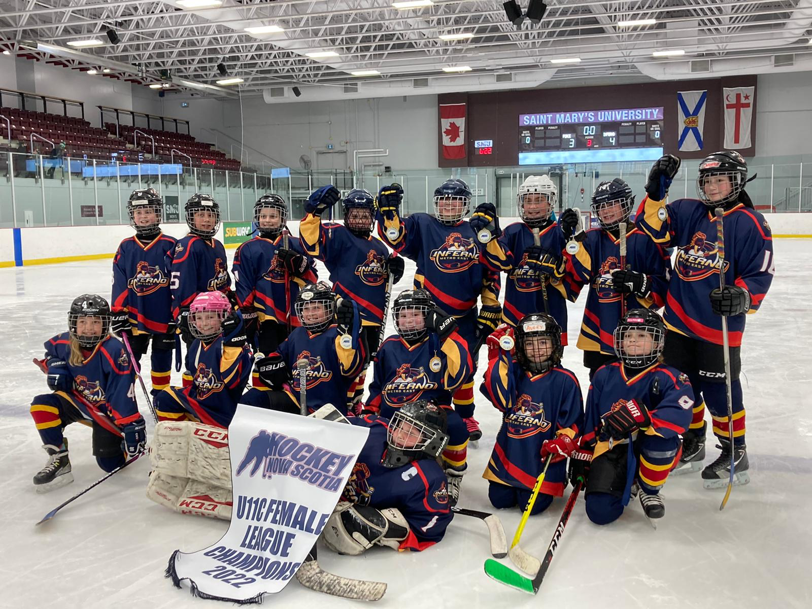 Hockey-Nova-Scotia-2022-U11C-Champions-Metro-East-Inferno-Fire