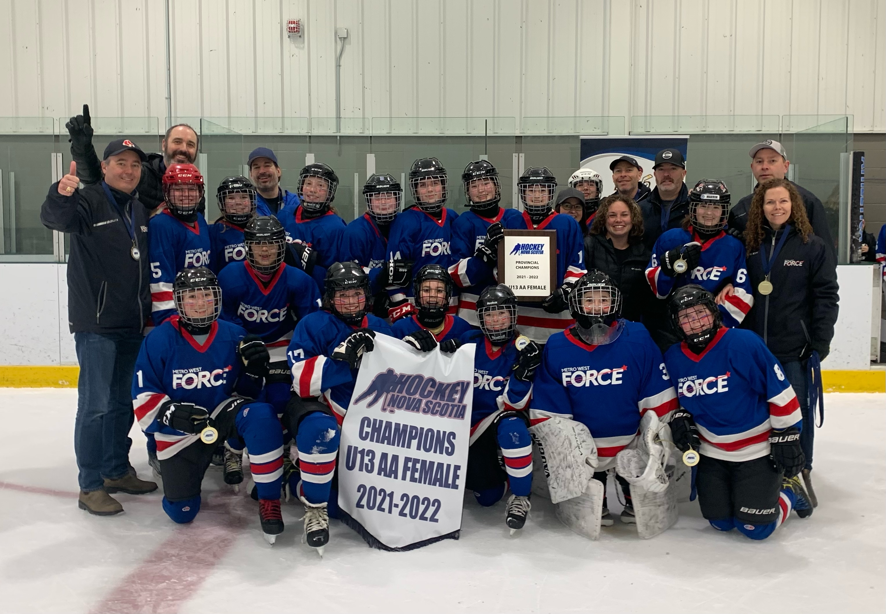 Hockey-Nova-Scotia-2022-U13-AA-Female-Champions-Metro-West-Force-Snipers