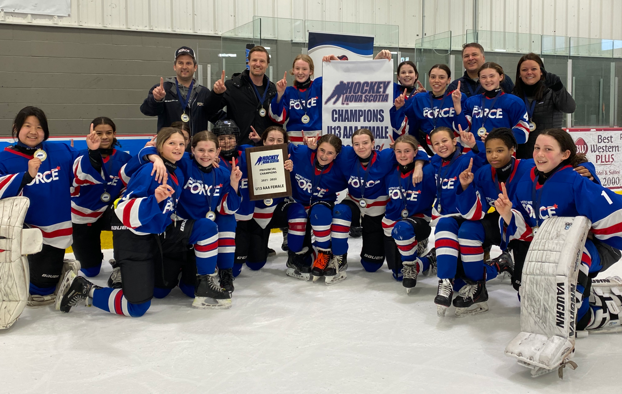 Hockey-Nova-Scotia-2022-U13-AAA-Female-Champions-Metro-West-Force-Hurricanes